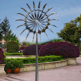 Διάσημο σύγχρονο υπαίθριο ανοξείδωτο 2 κήπων τέχνης μετάλλων γλυπτό αέρα διαμέτρων Μ